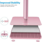 OMOTON Cell Phone Stand, Adjustable Angle Height Desk Phone Dock Holder for iPhone Air/17 Pro Max / 11 Pro/XS Max/XR, Samsung Galaxy S20 / S10 / S9 / S8 and Other Phones (3.5-7.0-Inch), Rose Gold - color: Rosegold
