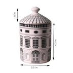 Ceramic Candle Jar Home Fireplace Kitchen Dining Decor Candle Holder (H1) - color: H1