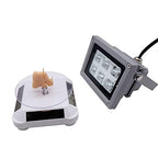 Solar Turntable 360° Rotating Stand, Double Used Rotating Display for UV Resin Curing Light LCD/SLA/DLP 3D Printer Solar Power Jewelry Spinner Watch Hobby Collection Shelf