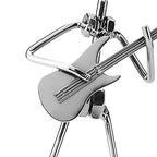 Small Iron Sculpture Metal Musician Player Collectible, Metal Musician Guitar Player Statue, Guitar Collectible Figurine Hand Soldering Home Decor Art Iron Statue Crafts Gifts