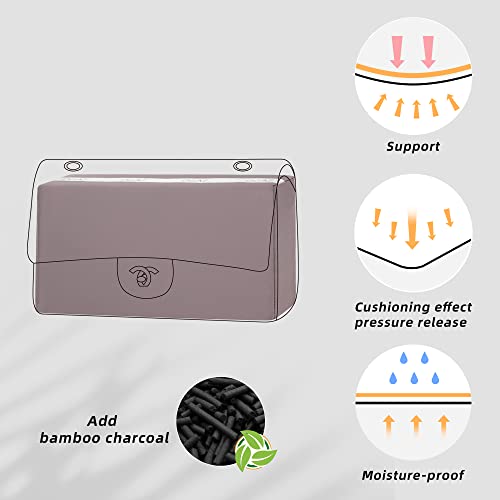 DGAZ Purse Pillow Shaper Insert for Chanel CF Bags, Silky Pillow Shaper for Luxury Handbags（Konjac purple, Small 23） - color: Konjac Purple, size: Small 23