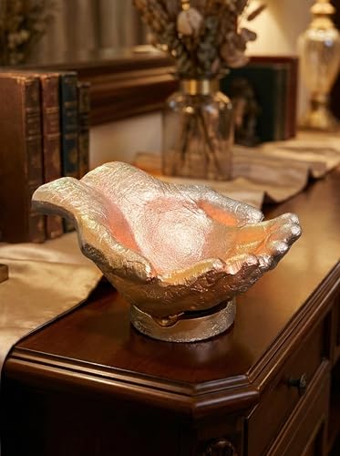 Copper Finish Caring Cupped Hands Shaped Decorative Hand Bowl-Cute Catch All Trinket Tray-Candy Dish Offering Stand-Home Decor Hand Jewellery Holder-Mother’s Day Birthday Christmas Gift - color: Copper Finish