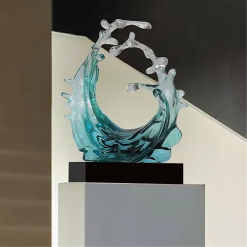 Decoration Modern Minimalist Luxury Creative Decorative Item Living Room Desktop Abstract Wave Transparent Ornament