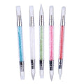 5 Pcs Nail Art Sculpture Pen Dual Tipped Silicone Nail Tools Nail Art Silicone Brushes for Design Nail Carving Drawing Shaping Effect - color: e-5pcs