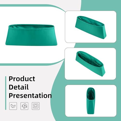 DGAZ Silk Purse Organizer Insert Fits Hermes Kelly Elan Bags，Silky Smooth Bag Organizer，Luxury Handbag & Tote Shaper(Menthe) - color: Menthe