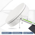 Rotating Display Stand White Turntable Stand 5.7 Inch Spinning Stand for Product Shows