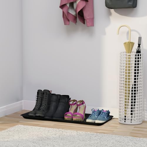 Matace 1 Pack Rubber Large Boot Tray for Entryway,Long Shoe Tray,Slim Boot Mat for Indoor and Outdoor Use, 16x40 in (Pack of 1) - size: 40" x 16" x 1.2"