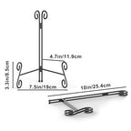Plate Stands for Display, 10 Inch Easel Stand for Decoration Plate, 1 Pack Black Metal Plate Holder for Photos Plates Cookbooks Albums - size: 10 Inch - 1Pack