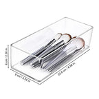 JessLab Acrylic Organizers, Bathroom Organizer for Drawer, Cosmetic Display Cases for Vanity, Countertop, Desk, Kitchen, and Makeup Storage, 1-Section - style: 1 Compartment