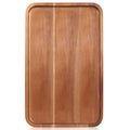Rectangular Acacia Wood Trays Large Long Charcuterie Boards Party Decorative Serving Tray Platters for Food Dish Rectangle Wooden Cheese Board Kitchen Snack Cookies Platter Appetizer Dessert Tray - size: 16" x 8" x 0.8"