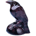 Natural Garnet Crystal Raven Statue 2" Healing Crystal Handmade Sculpture Lucky Guardian Pocket Statues Reiki Meditation Office Home Decoration Gift - color: Garnet