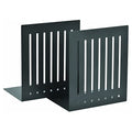 STEELMASTER by BankSupplies 6-Inch Heavy Duty Bookends | Scratch Resistant Finish | Heavy Gauge Material | Non-Slip Padded Base Protection | For Office, Bookshelves, Binders & Books - color: Black, size: 6-Inch Pair