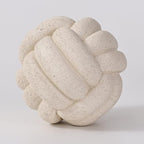 Knot Ball Statue Decor, Coffee Table Decor, Resin Aesthetic Decorative Accents for Book Shelf Entry Table Boho Modern Rustic Home Décor Office Living Room Decoration