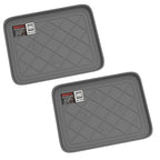 All Weather Boot Tray - Small Water Resistant Plastic Utility Shoe Mat for Indoor and Outdoor Use in All Seasons by Stalwart (Grey) - color: Gray