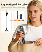 ORICO 41'' Tripod for iPhone, Portable Selfie Stick Tripod, 4-Leg Stable Base with Wireless Remote, Extendable Stand & 360° Rotating Holder, Lightweight for Travel, Vlog & Content Creation - SPN100 - size: 41''