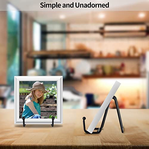 IBosins 5 Pack 3 Inch Small Plate Holder Display Stands, Mini Metal Black Frame Stand for Picture, Book, Photo Easel, Creation, Collectibles - color: Black, size: 3 Inch