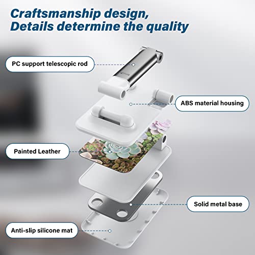 Colorful Adjustable Foldable Phone Stand, Compatible with Smartphones, Suitable for Office, Home, Travel, Christmas Gift - color: Succulent