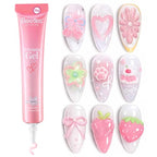Beetles Pink 3D Nail Sculpting Gel for 3D Gel Nail Art, 15ml Professional Pink Sculpt Gel Easy One-Step Shaping No Wipe U V/LED Cure for DIY Salon Gifts for Women - color: 4-Pink 3D Gel Nail Art
