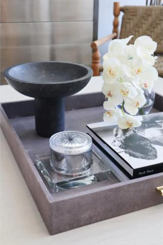 Crystal Candle Dish — by Alice Lane Home Collection — Size Small — Clear K9 Crystal Design — Smooth, Round Cutout is Perfect for Your Favorite Candle or Diffuser — Centerpiece with Elevated Style - size: Small