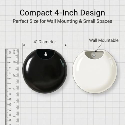 2 Pack Wall Hanging Planters, 4 Inch Round Ceramic Wall Mounted Planter Holder for Propagating Hydroponics Plants, Air Plants, Succulent (Plant NOT Included)