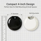 2 Pack Wall Hanging Planters, 4 Inch Round Ceramic Wall Mounted Planter Holder for Propagating Hydroponics Plants, Air Plants, Succulent (Plant NOT Included)