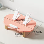 AFOOYO Adjustable Wood Laptop Stand, Ergonomic Height Angles Computer Stand, Cloud-Shaped Holder Riser Notebook Stand for Desk Compatible with Air, Pro, Dell, HP, Lenovo More 10-17.3" Laptops, Pink - color: Pink
