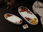 Oval Candle Boat Jar Molds, Creative Silicone Vessels Pot Molds, Concrete Container Storage Tray Making Moulds for Storage Holder Jewelry Box Vase Aroma Cup (L) - color: L