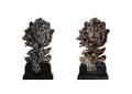Lion Head Statue Decor Lion Sculpture for Home, Office, Bookshelf, Desk, Living Room, Barn - Decorative Art Figurine (2 Pieces) - style: Lion