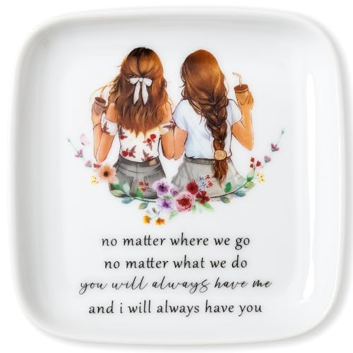 Crisky Best Friend Birthday Gifts for Women, No Matter Where We Go, No Matter What We Do, You Will Always Have Me, and I Will Always Have You, Going Away Long Distance Friendship Ring Dish - style: Friend - You Have Me