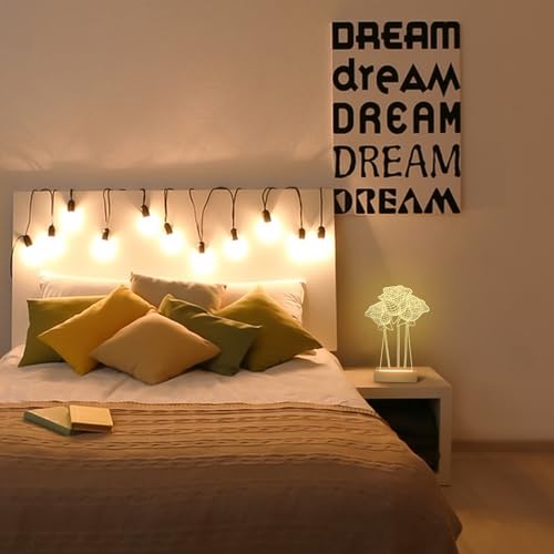 Led Light Display Base - 4pcs Rectangle LED Display Stand with Dimmable Warm Light Lamp, Wood Art Lights Display Pedestal for Crystal Glass Resin Art Home Decor