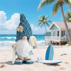 Etlemonde Beach Gnomes Statues, Ocean Gnomes, Nautical Themes Decoration, Resin Gnome Holding a Surfboard, 8.6 Inches - color: Surfboard