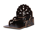 Wooden Wall Mounted Hanging Puja Temple|God Stand for Pooja Room Mandir| Devghar Stand Temple| Home Temple|Table Top Mandir |Home Wall Temple Waterproof - size: Tristand Wooden Temple