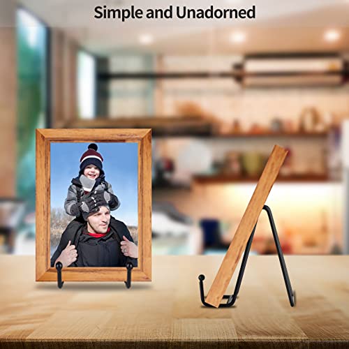 IBosins 5 Pack 4 Inch Plate Holder Display Stands, Metal Black Frame Stand for Picture, Book, Photo Easel, Creation, Collectibles - color: Black, size: 4 Inch
