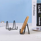 Artliving Plate Stands for Display - Iron Easel Stand Plate Holder Display Stand Picture Frame Stand for Pictures | Photo|Decorative Plate |Dish | Tabletop Art - 3 inch-Black - size: 3“（2 pack）