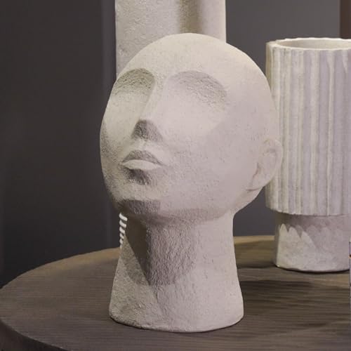 Abstract Decor Sculptures Home Decor - Resin Thinker Human Head Statue Shelf Decorations Bust Statues for Living Room Office Table Art Decor Accents 7.25 * 6.25 * 8.5 Inch