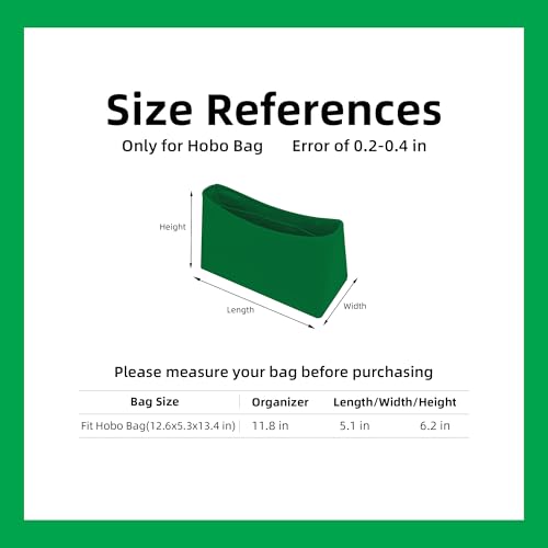 DGAZ Silk Purse Organizer Insert For GYARD Hobo Bags,Silky Smooth Bag Organizer，Luxury Handbag & Tote Shaper(Bambou) - color: Bambou