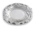 Arthur Court Aluminum Equestrian Horse Oval Tray 14 x 10 inch - Handcrafted with Rope Detail, Perfect for Horse Race Fans or Ranch Events, Freezer & Oven Safe, Gift Box Included