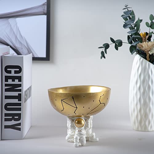 BUTILIVEEN Astronaut Decorative Bowl for Sundries, Spaceman Candy Bowl, Key Holder and Jewelry Storage Box, Astronaut Decor, Gifts for Spaceman Lover, Resin, 5.09" W - style: Key Bowl