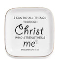 Inspirational Gifts for Women Friends, Christian Gifts for Women Faith Jewelry Dish - I Can Do All Things - Religious Spiritual Gifts for Female Coworker Sister Christian Birthday Christmas Gifts - style: I Can Do All Things