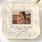 Personalized Mom Photo Jewelry Tray, Remember I Love You Mom Jewelry Dish; Personalized Grandma Portrait Photo Trinket Tray, Mother of the Bride Gifts, for Grandma Mama 6 - color: Jewelry Dish 5