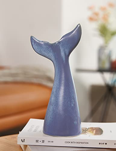 SEINHIJO Ceramic Flower Vase Modern Decor Sculpture Ocean Figurine Statue Table Centerpiece Art for Home Office Gift 11 Inch - size: Large