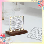 Congratulations American Citizenship Acrylic Plaque, Inspirational U.S. Citizen Gift, Patriotic Keepsake Celebrating New Americans, Floral Home Decor, Citizenship Ceremony Gift Idea,XXD104 - style: U.S. Citizen