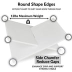 Honygebia White Acrylic Book Stands - Cross Frame Acrylic Book Holder, Open Bookstand for Display and Reading, Suitable for Art, Bible, Cookbook, Easel, Magazine, Textbooks 12.5" x 9.5" x 5.5" - color: White