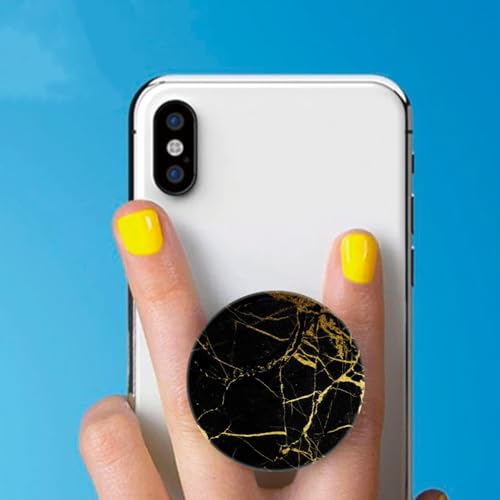 MOKKI 4 Pack Phone Grip,Cell Phone Holder for Smartphone,Finger Expanding Kickstand Stand - Luxury Black Rose Gold Marble Blue Gray