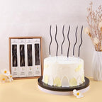 PHD CAKE 24-Count Black Spiral Long Thin Birthday Candles, Cake Candles, Birthday Parties, Wedding Decorations, Party Candles - color: Black