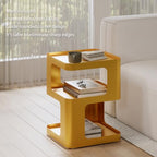 Gold Side Table,Modern end Table with Storage,Unique nightstand,Metal Bedside Tables,Accent Table for Living Room,Bedroom,Couch.no Assembly Required - color: Gold