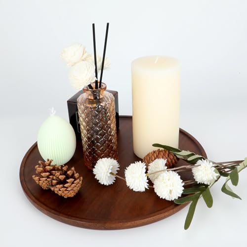 Glass Bud Vase, Flower Bottle, Small Vase, 6 Sets, Simple, Solid, for Mum or Lady, Classy Gift for Mother's Day, Anniversary, Wedding, Amber - color: Amber