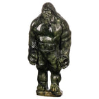 Nupuyai Natural Green Jade Gorillas Statue for Home Office Decor, Healing Carved Stone Ape Figurine Collectible Sculpture for Reiki Healing Meditation - size: 6.1-6.29''