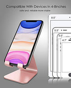 CreaDream Cell Phone Stand, Cradle, Holder, Aluminum Desktop Stand Compatible with Switch, All Smart Phone, iPhone 15 14 13 12 Pro Max Plus Mini Xr X Se 8 SE -Rose Gold - color: Rose Gold