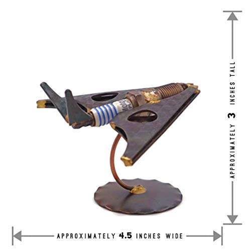 Stealth Plane (F-117) Collectible Handmade Metal Art Figurine, Desk Accessories, Trophy, Boss Gift, Home Office Décor, Aircraft - style: Stealth Plane (F-117)